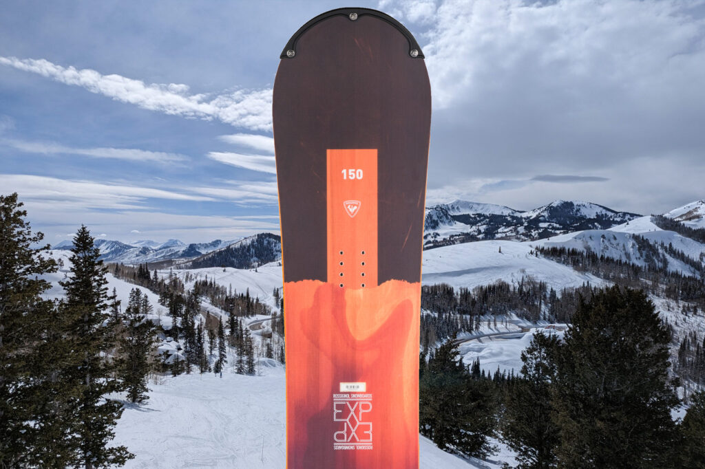 Sport Snowboard rental package on a background with a sweeping view of Deer Valley Resort